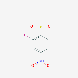 Chemical structure of 2-Fluoro-4-nitrophenyl methyl sulphone