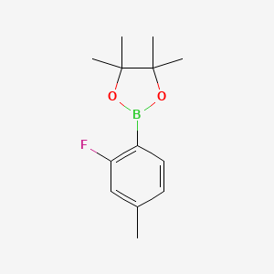 Chemical structure of 2-Fluoro-4-methylphenylboronic acid pinacol ester