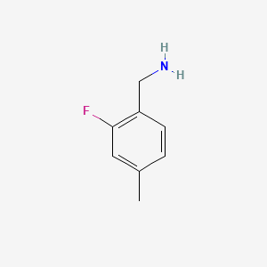 Chemical structure of 2-Fluoro-4-Methylbenzylamine