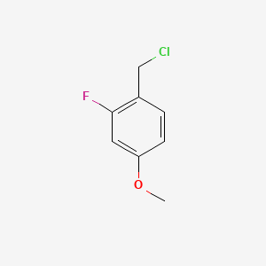 Chemical structure of 2-Fluoro-4-Methoxybenzyl Chloride