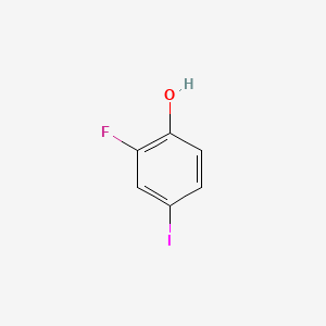 Chemical structure of 2-fluoro-4-iodophenol