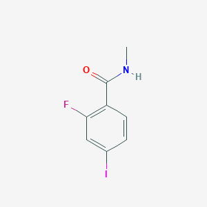 Chemical structure of 2-Fluoro-4-iodo-N-methylbenzamide