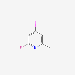 Chemical structure of 2-Fluoro-4-iodo-6-methylpyridine