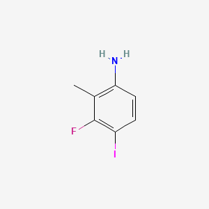 Chemical structure of 2-Fluoro-4-iodo-3,5-dimethylpyridine