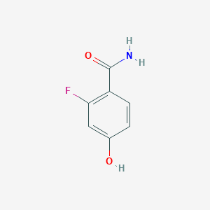 Chemical structure of 2-Fluoro-4-hydroxybenzamide
