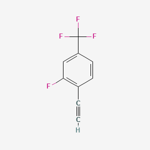 Chemical structure of 2-Fluoro-4-(trifluoromethyl)phenylacetylene