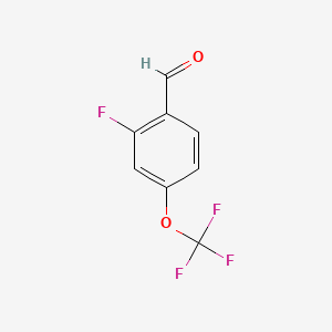 Chemical structure of 2-Fluoro-4-(Trifluoromethoxy)Benzaldehyde