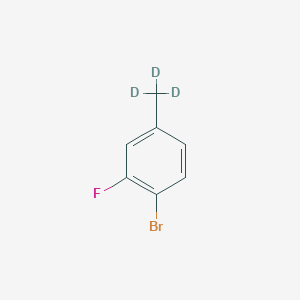 Chemical structure of 2-Fluoro-4-(methyl-d3)-bromobenzene