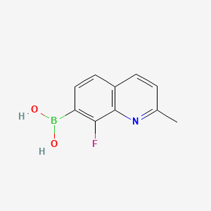 Chemical structure of 2-Fluoro-4-(1H-pyrrol-1-yl)phenylboronic acid