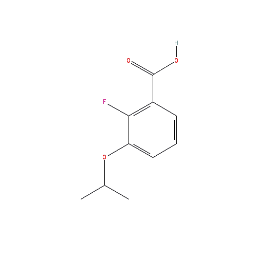 Chemical structure of 2-Fluoro-3-isopropoxybenzoic acid