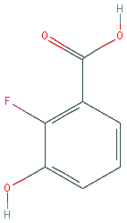 Chemical structure of 2-Fluoro-3-hydroxybenzoic Acid