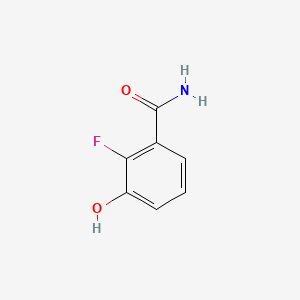 Chemical structure of 2-Fluoro-3-hydroxybenzamide