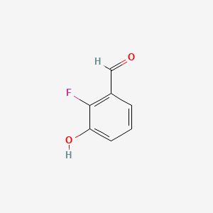 Chemical structure of 2-Fluoro-3-hydroxybenzaldehyde
