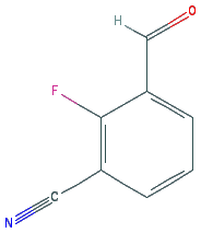 Chemical structure of 2-Fluoro-3-formylbenzonitrile