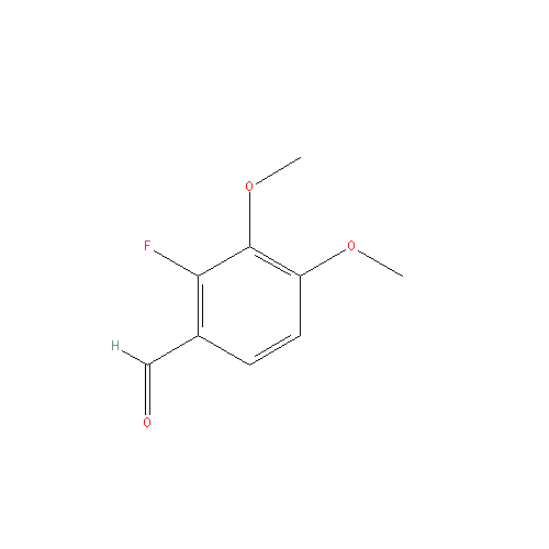 Chemical structure of 2-Fluoro-3,4-dimethoxybenzaldehyde