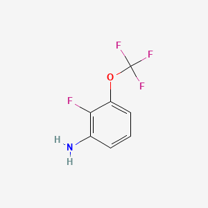 Chemical structure of 2-Fluoro-3-(trifluoromethoxy)aniline