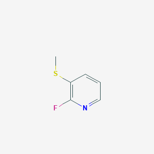 Chemical structure of 2-Fluoro-3-(methylthio)pyridine