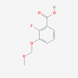 Chemical structure of 2-Fluoro-3-(methoxymethoxy)benzoic Acid