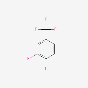 Chemical structure of 3-Fluoro-4-iodobenzotrifluoride