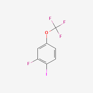 Chemical structure of 2-Fluoro-1-iodo-4-(trifluoromethoxy)benzene