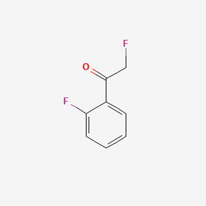 Chemical structure of 2-Fluoro-1-(2-fluorophenyl)ethanone