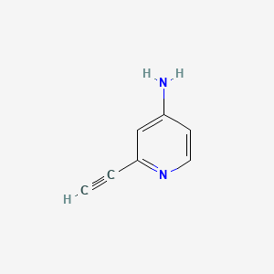Chemical structure of 2-Ethynylpyridin-4-amine