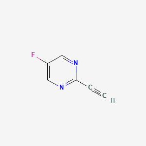 Chemical structure of 2-Ethynyl-5-fluoropyrimidine