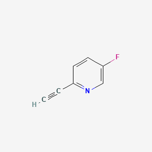 Chemical structure of 2-Ethynyl-5-fluoropyridine