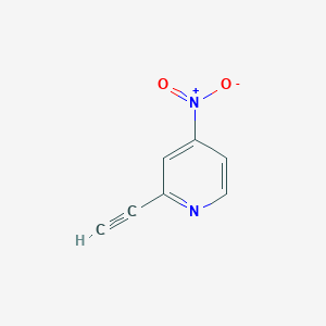 Chemical structure of 2-Ethynyl-4-nitropyridine