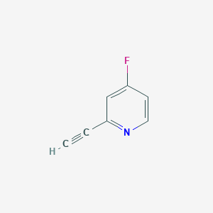 Chemical structure of 2-Ethynyl-4-fluoropyridine
