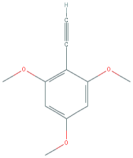 Chemical structure of 2-Ethynyl-1,3,5-trimethoxybenzene