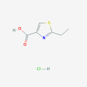 Chemical structure of 2-Ethylthiazole-4-carboxylic acid hydrochloride