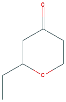 Chemical structure of 2-Ethyloxan-4-one