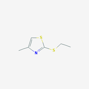 Chemical structure of 2-ethylsulfanyl-4-methyl-1,3-thiazole