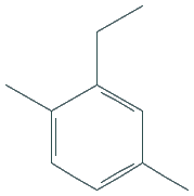 Chemical structure of 2-Ethyl-p-xylene
