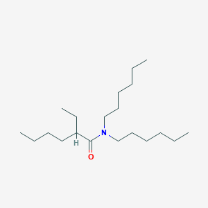 Chemical structure of 2-Ethyl-N,N-dihexylhexanamide