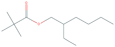Chemical structure of 2-Ethylhexyl pivalate