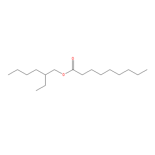 Chemical structure of 2-ethylhexyl nonanoate