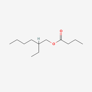 Chemical structure of 2-Ethylhexyl Butyrate