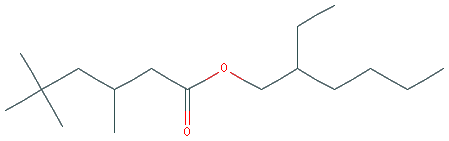 Chemical structure of Ethylhexyl Isononanoate