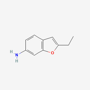 Chemical structure of 2-Ethylbenzofuran-6-amine