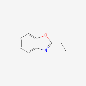 Chemical structure of Benzoxazole, 2-ethyl-