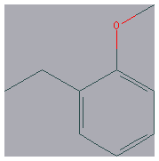 Chemical structure of 2-Ethylanisole
