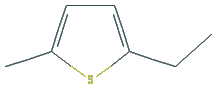 Chemical structure of 2-Ethyl-5-methylthiophene