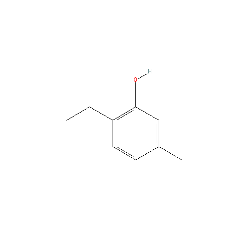 Chemical structure of 2-ethyl-5-methylphenol