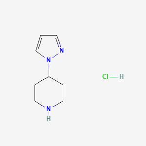 Chemical structure of 2-Ethyl-5,6,7,8-tetrahydroimidazo[1,2-a]pyrazine hydrochloride