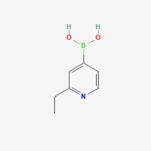 Chemical structure of 2-Ethyl-4-pyridinyl-boronic Acid