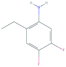 Chemical structure of 2-Ethyl-4,5-difluoroaniline