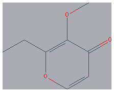 Chemical structure of 2-Ethyl-3-methoxy-4H-pyran-4-one