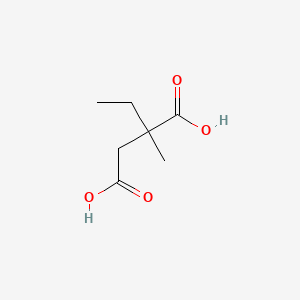 Chemical structure of 2-Ethyl-2-methylsuccinic acid